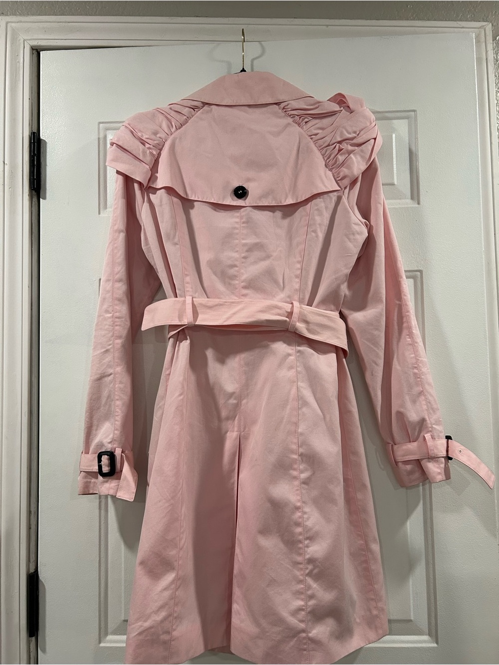 Rare vintage Burberry Prorsum dusty pink cotton trench coat - Picture 7 of 16